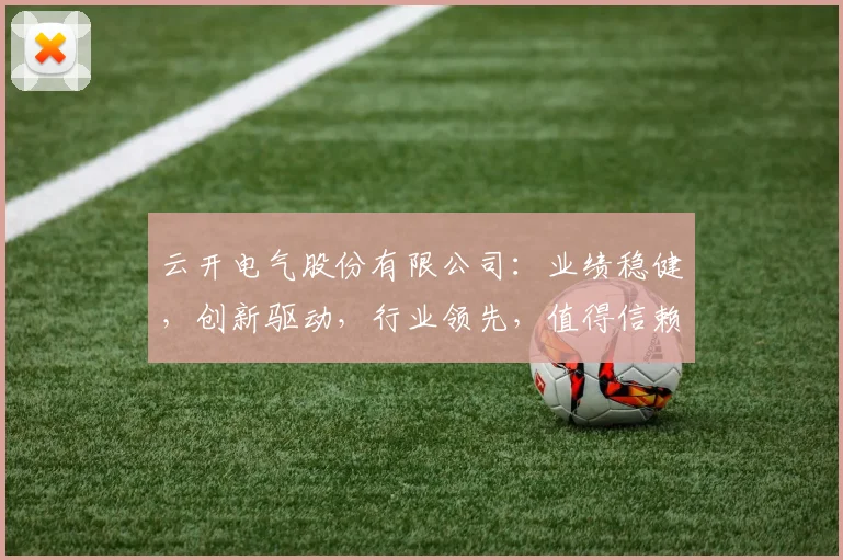 云开电气股份有限公司：业绩稳健，创新驱动，行业领先，值得信赖的电气企业
